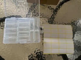 QUEFE 15pcs Bead Organizers in A Clear Box, Clear Plastic  7.0” x 4.7” x... - €16,19 EUR