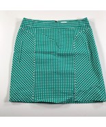 Laundry by Shelli Segal Straight Pencil Skirt Size 6 Green White Polka D... - £14.66 GBP