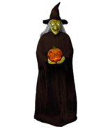 Evil  7&#39; GHOST WITCH HOLDING JACK O LANTERN ANIMATED SOUND HALLOWEEN HAU... - $340.63 CAD