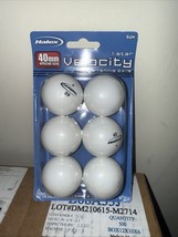Halex Table Tennis Balls 40mm, Velocity 6 ct- FREE SHIPPING, NEW - $8.99
