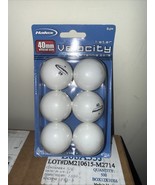 Halex Table Tennis Balls 40mm, Velocity 6 ct- FREE SHIPPING, NEW - €7,66 EUR
