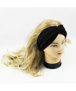 Yoga Headband Stretchable Turban Hairband headwrap for Women Girls Black... - £10.36 GBP