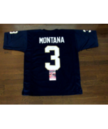 JOE MONTANA # 3 NOTRE DAMN I49ERS SIGNED AUTO FIGHTING IRISH JERSEY JSA ... - $5,644.84 MXN