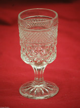 Vintage Wexford by Anchor Hocking Diamond Point Claret Goblet Wine Juice... - $9.89