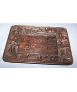 Vintage Colorful Colorado Copper-Color Souvenir Tray-Made in Japan - $8.00