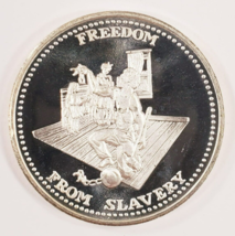 Freedom from Slavery 1 oz. 999 Silver Round By Johnson Matthey - £60.92 GBP