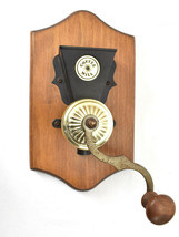 Vintage Coffee Grinder Mill Wood Wall Plaque Decorative  - £43.61 GBP