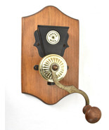 Vintage Coffee Grinder Mill Wood Wall Plaque Decorative  - $1,014.88 MXN