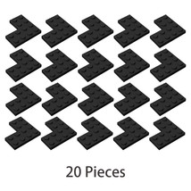 20x Black Part 2639 Corner Plate 2x4x4 Building Pieces Bulk Lot Brand New - £6.21 GBP