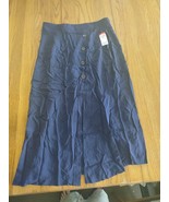 Route 66 Navy Size Small Button Women&#39;s Skirt - $34.32 CAD