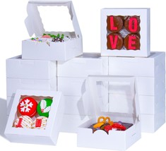 100PCS 5x5x2 Inch Cookies Boxes Bakery Boxes Strawberries Boxes Chocolate Bomb B - £56.55 GBP
