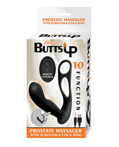 Butts Up Prostate Massager W/scrotum &amp; Cockring - Black - £46.35 GBP