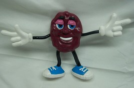 Rare Large Vintage 1987 California Raisins Blue 5 1/2&quot; Bendable Pvc Figure Toy - £15.46 GBP