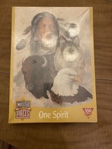 Master Pieces &quot;one Spirit”  Jigsaw Puzzle 550 Piece 18&quot; x 24&quot; Native American - £5.66 GBP