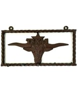 Texas Longhorn Rack Hanger 5 Hooks Western Heavy Rustic Metal 14.5&quot; x 2.... - €15,53 EUR