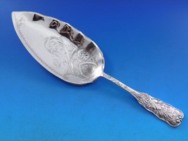 Saint Cloud by Gorham Sterling Silver Fish Server Bright-Cut 11 3/4&quot; Mono B - £509.74 GBP