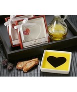 &quot;Love Infused&quot; Olive Oil &amp; Balsamic Vinegar Dipping Plate Heart Valentine&#39;s - $12.38