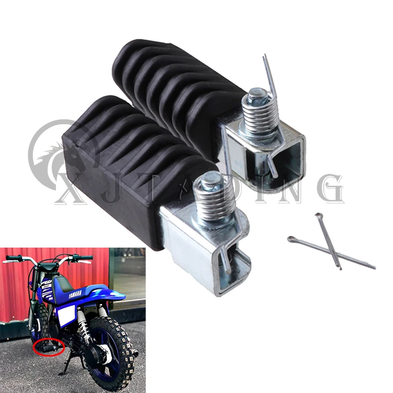 Motorcycle left right footpeg foot rest pedal pegs for yamaha pw50 pw80 pw 50 80 dirt thumb200