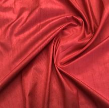 Red Taffeta Fabric Dress Costume Apparel Fabric Indian Poly Silk Fabric TS38 - £5.01 GBP+