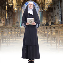 US!Women Adult The Horror Nun Halloween Dreadful Costume Cosplay Robe DressSuit - £18.97 GBP