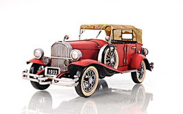 1936 Red Duesenberg  J Table Model 14&quot; Long Reproduction 1:12 Scale New - £89.29 GBP