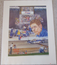 1981 65th Indianapoolis 500 Bobby Unser Poster Ron Burton Miller Brewing - £31.66 GBP