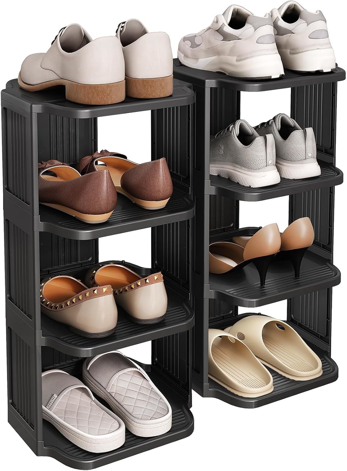 Kitstorack Vertical Shoe Rack: 8 Tiers Stackable Shoe Rack For Closet Di... - $39.99