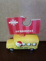 School Bus With Santa Christmas Xmas Ornament-Brand New-SHIPS N 24 HOURS - £33.03 GBP