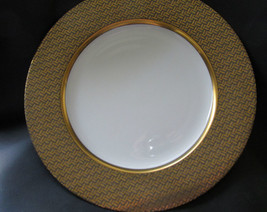 Fitz And &amp; Floyd Damascene Gray/Silver &amp; Gold Charger Service Plate  12&quot; - £63.79 GBP