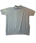 Vintage 70s Mens Baby Blue Terry Cloth Shirt Medici Size M Damage - $284.31 MXN