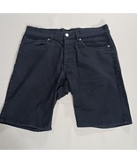 H&amp;M RN#101255 Womens Blue Cotton Blend Slim Fit Button Fly Shorts Size 2... - $26.47 CAD