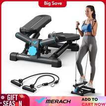 MERACH Mini Stepper for Exercise Twist Stair Stepper 330LBS Capacity Ste... - $55.85
