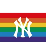 New York Yankees Pride Flag 3x5ft Banner Polyester Baseball World Series... - $341.18 MXN