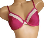 Victoria&#39;s Secret Luxe Lingerie Maille sans Doublure Demi Bra Rose Vif /... - $20.78