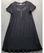 Secret Treasures Sleepwear Dress Women XL Multi Polka Dot Ruffle Trim 1/... - $19.17