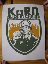 Korn Poster Alice in Chains Darien Lake Ampitheater Soldier with Hand Grenade - £140.65 GBP