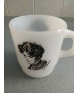 Vintage Fire King Milk Glass Coffee Mug Cup C D Gibson - Rare! - $22.22 CAD