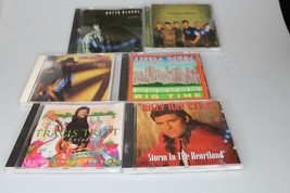 country lot of 6 cd&#39;s including but not limited to john A, Garth B. and travis T - £15.56 GBP