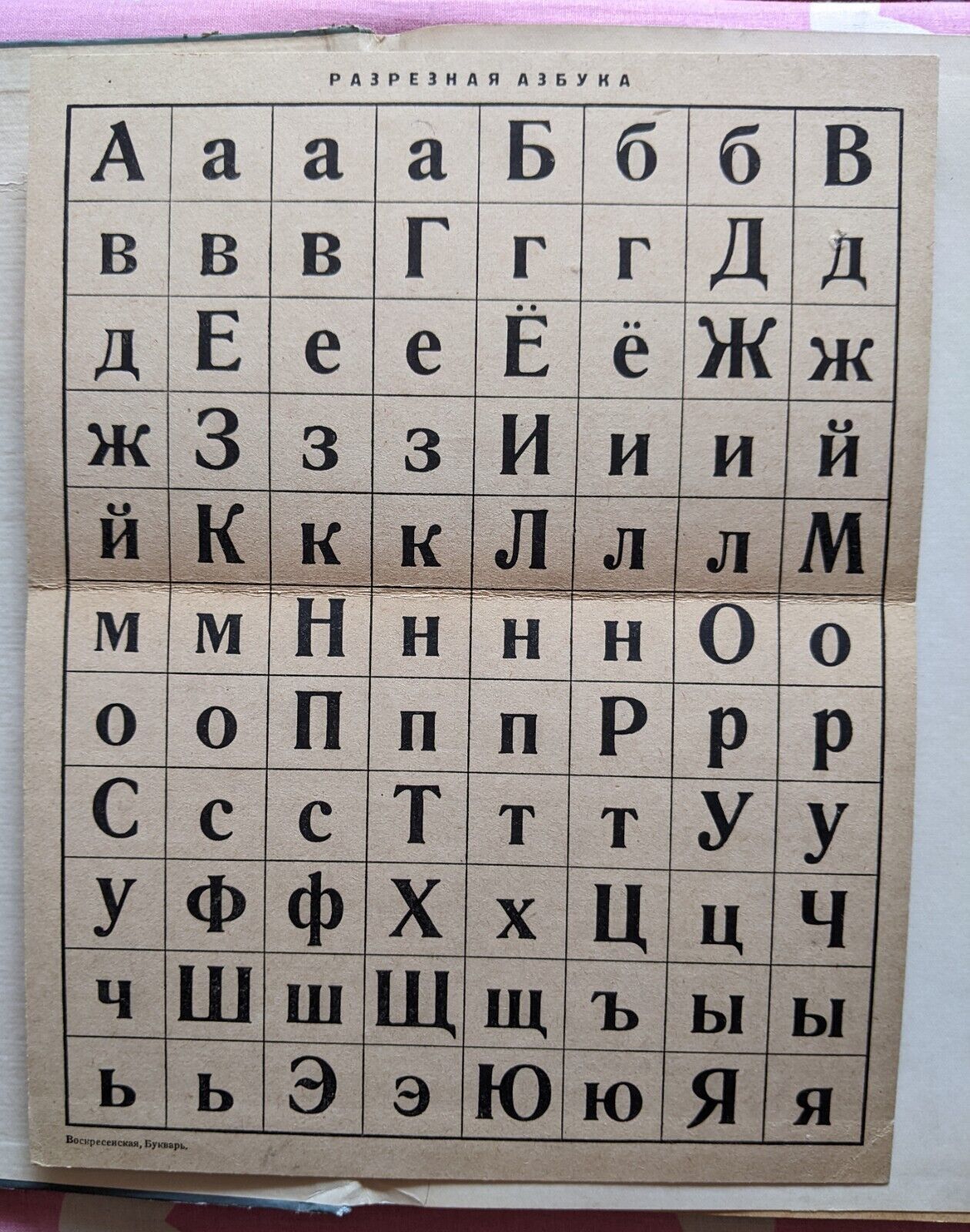 1954 БУКВАРЬ русский Воскресенская SOVIET RUSSIAN BUKVAR ALPHABET ...