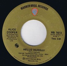 Alice Cooper Hello Hurray 45 rpm Generation Landslide Canadian Pressing - £3.81 GBP