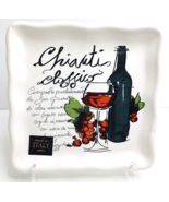Cheese Plate Handmade Italy Effetti d&#39;arte Home Chianti Classico App New - $29.72 CAD