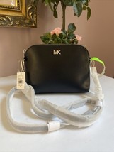 New Michael Kors MOTT Crossbody Bag  Black Leather  Dome Zip B3M - £98.91 GBP
