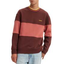 Levi’s Crew Fleece sweatshirt - Maroon Red, Size M (NWT) - £20.50 GBP