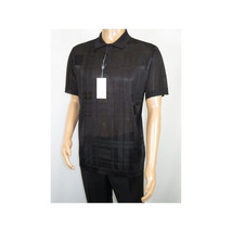 Mens Polo Shirt Slinky Sheer Short Sleeves Soft Touch Stacy Adams 57006 Black image 3