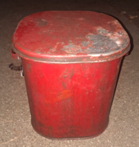 Vintage Protectoseal Co. Chicago 1423 fm Red Steel Gas Can / Safety Can  - £65.00 GBP