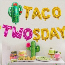 Fiesta Fun Taco Fiesta Party Pack - Vibrant Taco Twosday Decorations, Cactus Bal - £21.43 GBP