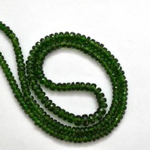 Natural Chrome Diopside 3.5-5mm Faceted Round Gemstone Beads 16&quot; Strand 1005 - £156.17 GBP