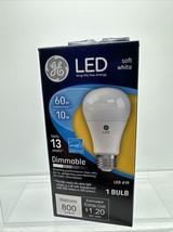 GE LED 60w/10w Soft White A10 67511 800 Lumens Dimmable Light Bulb COMBI... - $106.47 MXN