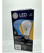 GE LED 60w/10w Soft White A10 67511 800 Lumens Dimmable Light Bulb COMBI... - $103.18 MXN