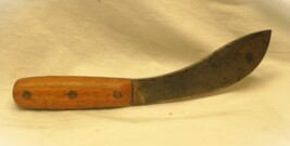 Vintage Antique Carbon Steel Skinner Knife Wood Scales Handle with Brass... - £99.94 GBP